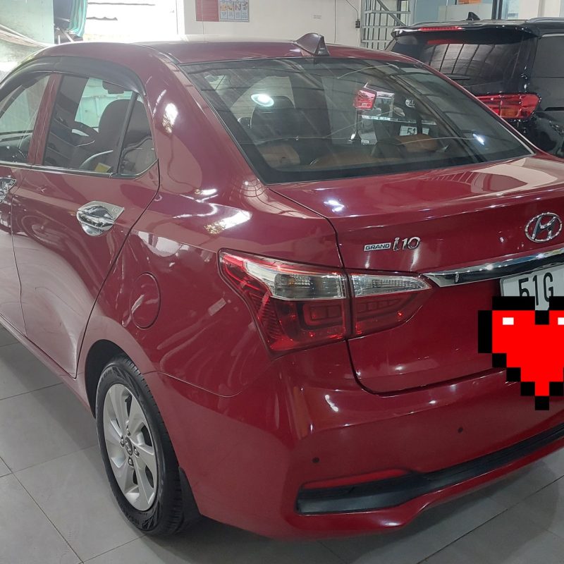 Hyundai i10 sedan số sàn 2018 màu đỏ xe gia đình giá tốt