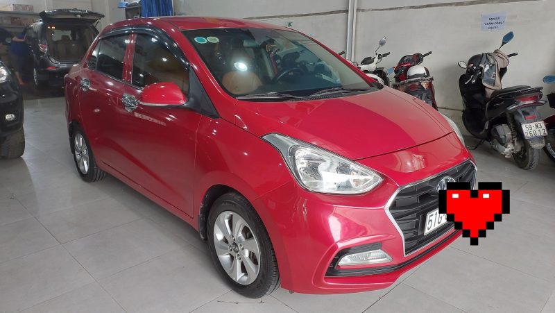 Hyundai i10 sedan số sàn 2018 màu đỏ xe gia đình giá tốt