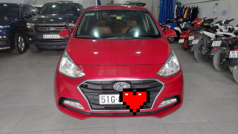 Hyundai i10 sedan số sàn 2018 màu đỏ xe gia đình giá tốt