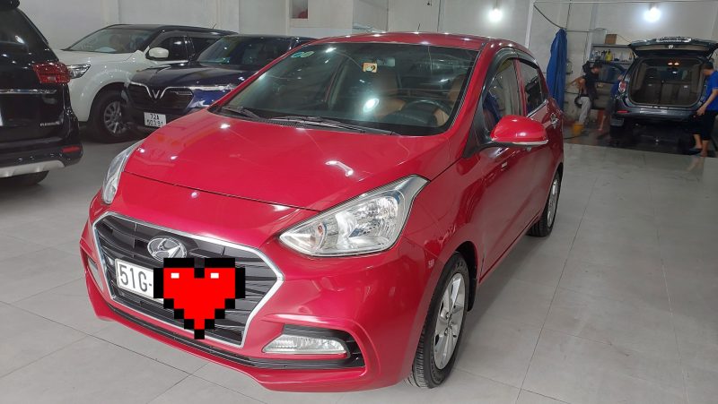 Hyundai i10 sedan số sàn 2018 màu đỏ xe gia đình giá tốt