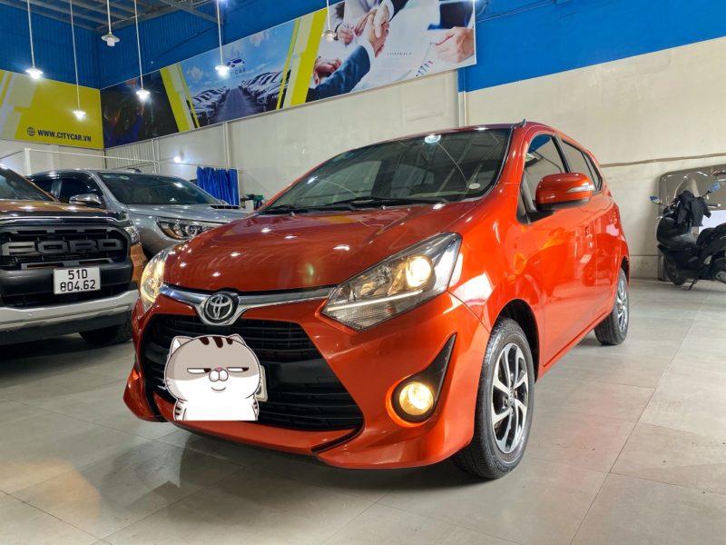 Toyota Wigo AT màu cam 2018 biển Sài Gòn giá tốt