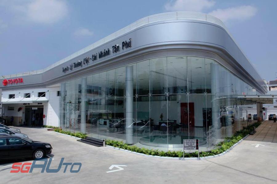mặt tiền chi nhánh tân phú - toyota lý thường kiệt