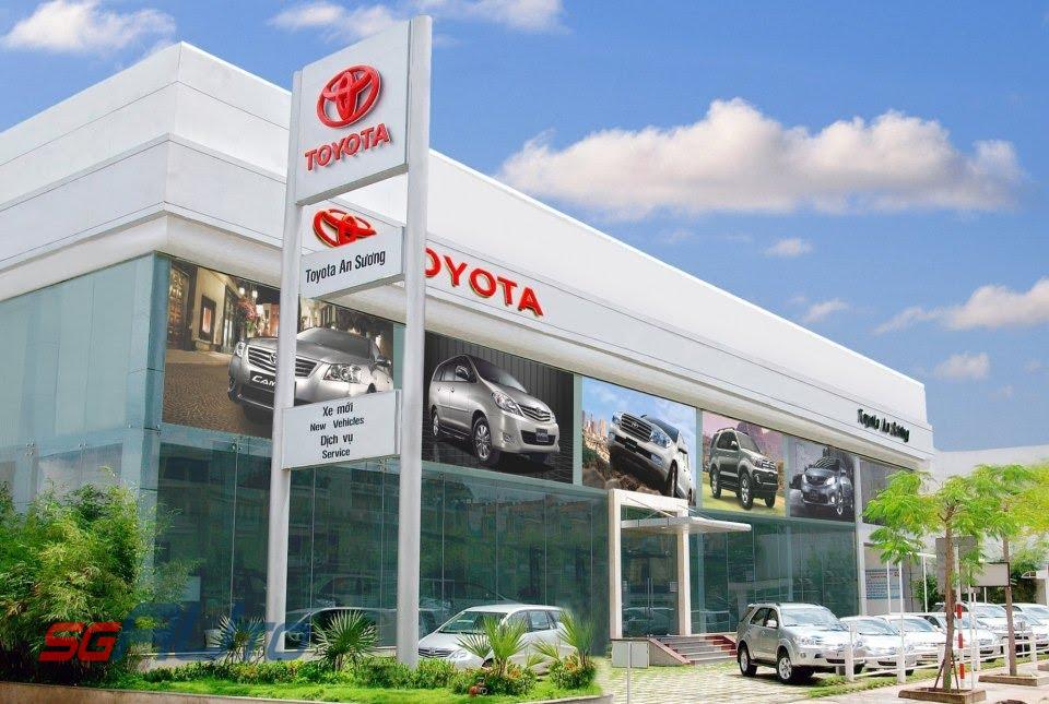 Mặt tiền đại lý Toyota An Sương
