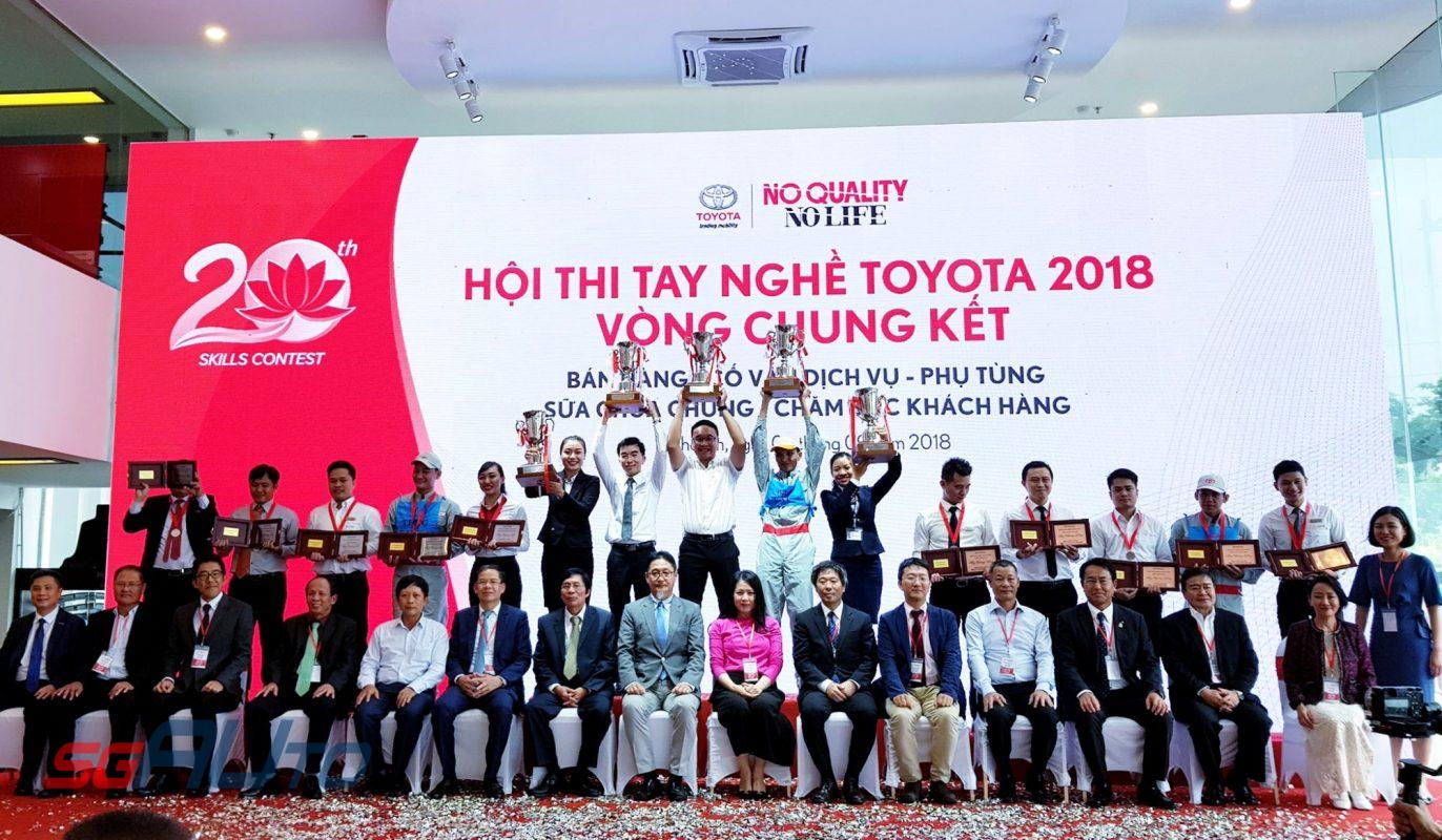 toyota bến thành đoạt giải tại hội thi tay nghề toyota toàn quốc 2018